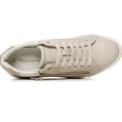 Tennis Et Baskets Plateforme Tamaris 23313 Ivory Gold
