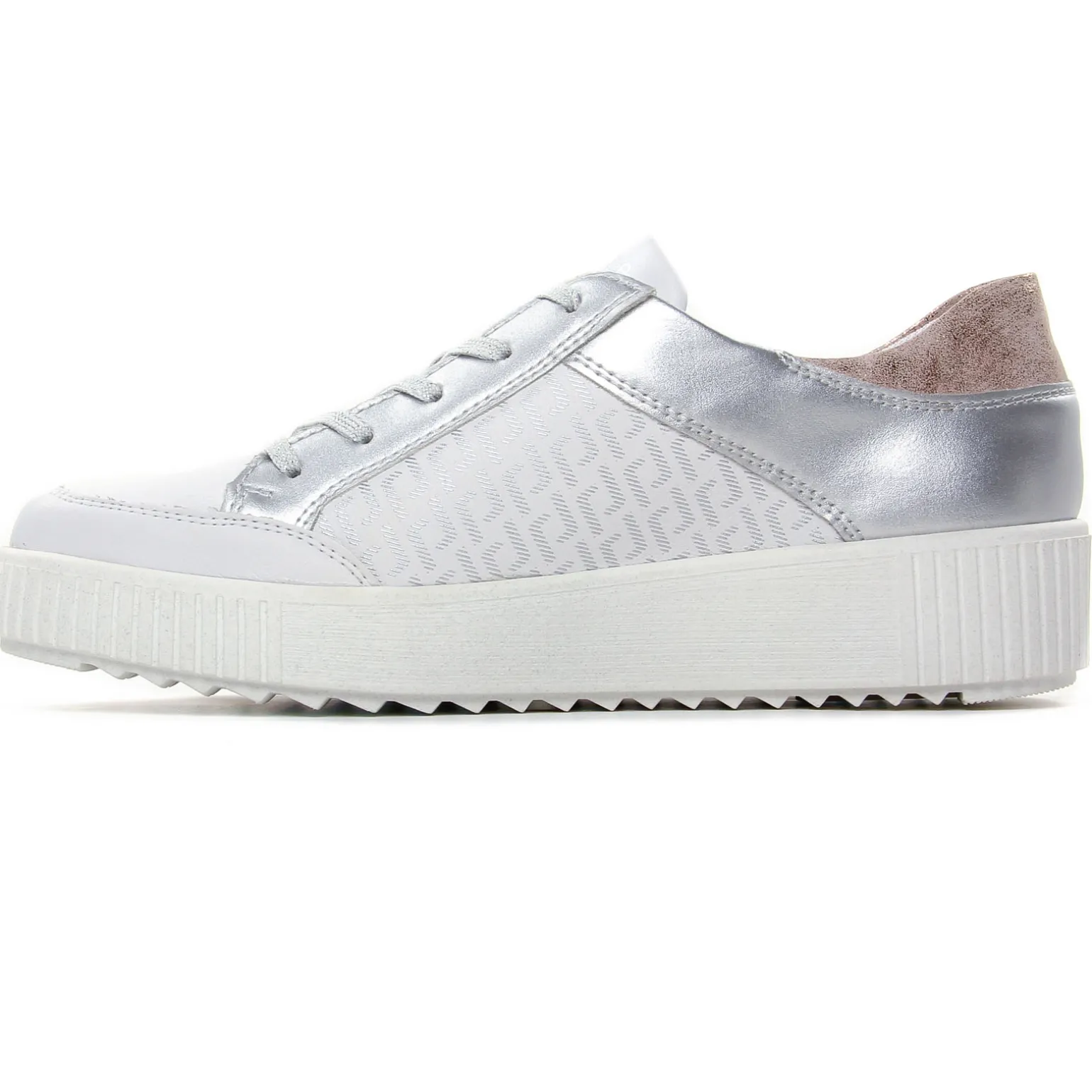 Tennis Plateforme Remonte R7901-81 Weiss Silver