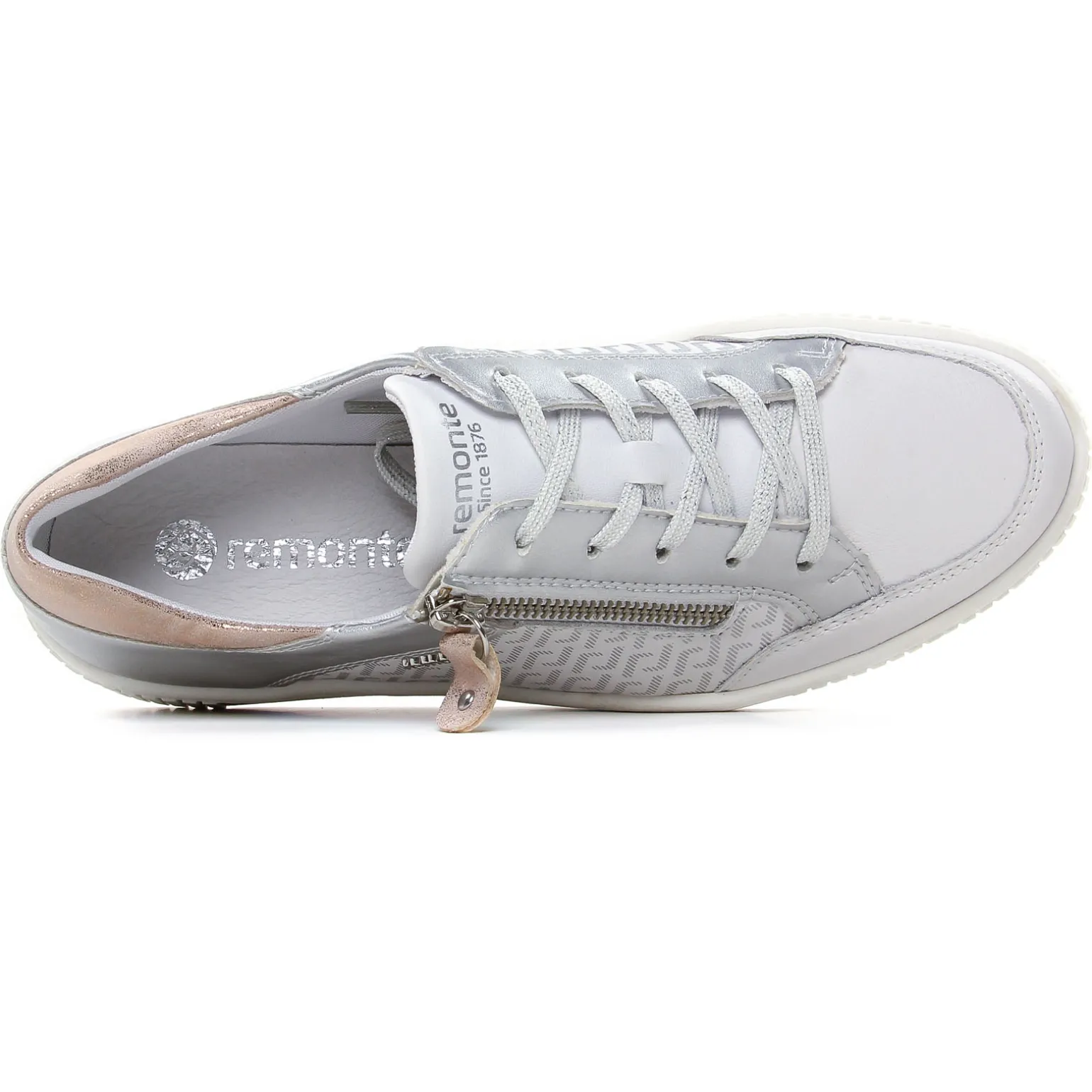 Tennis Plateforme Remonte R7901-81 Weiss Silver