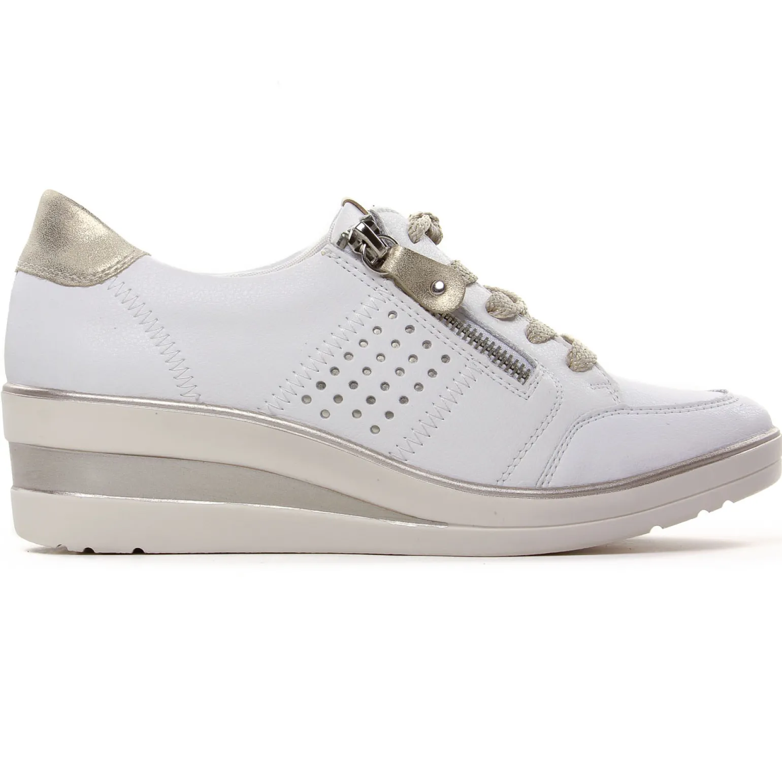 Tennis Plateforme Remonte R7215-80 Weiss Muschel