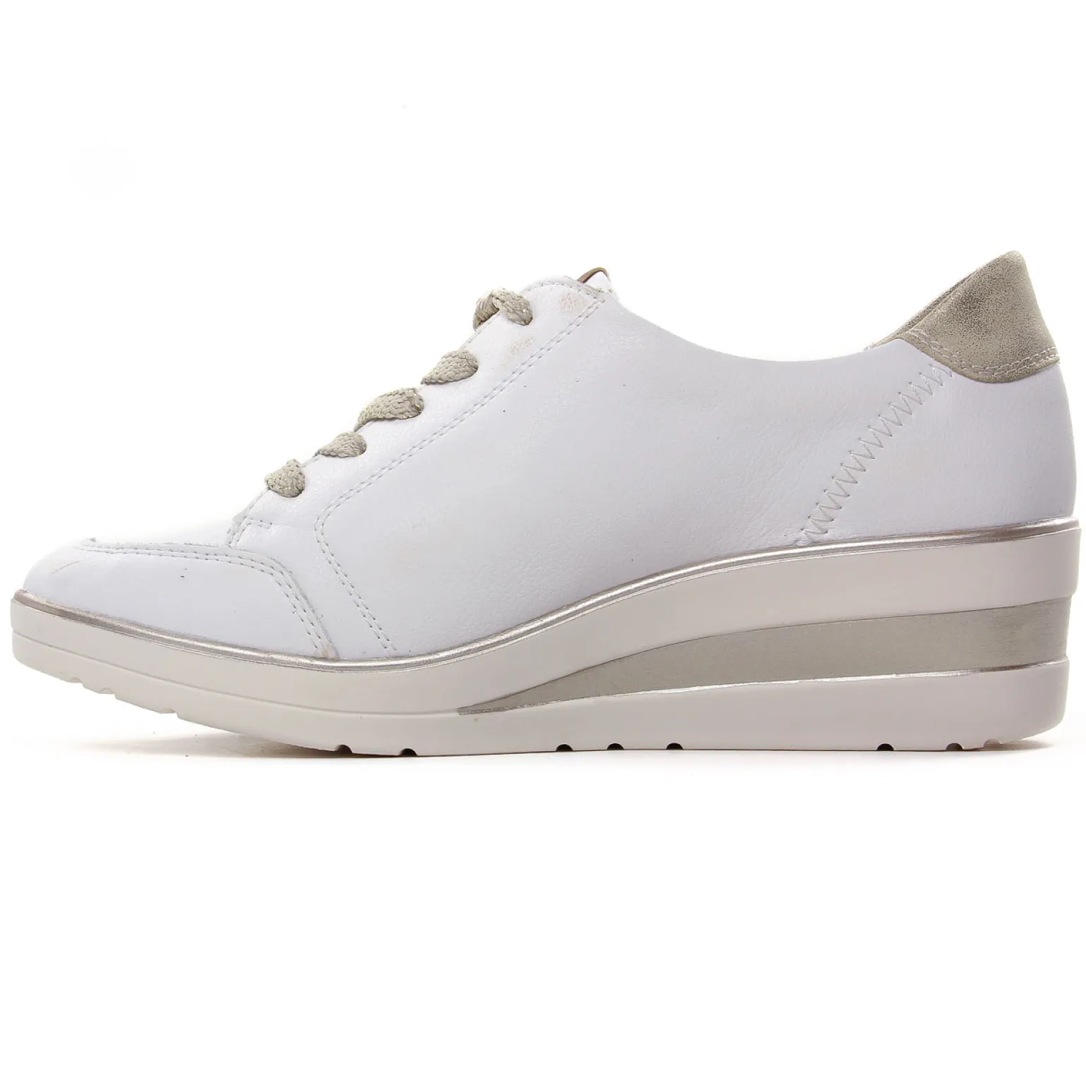 Tennis Plateforme Remonte R7215-80 Weiss Muschel