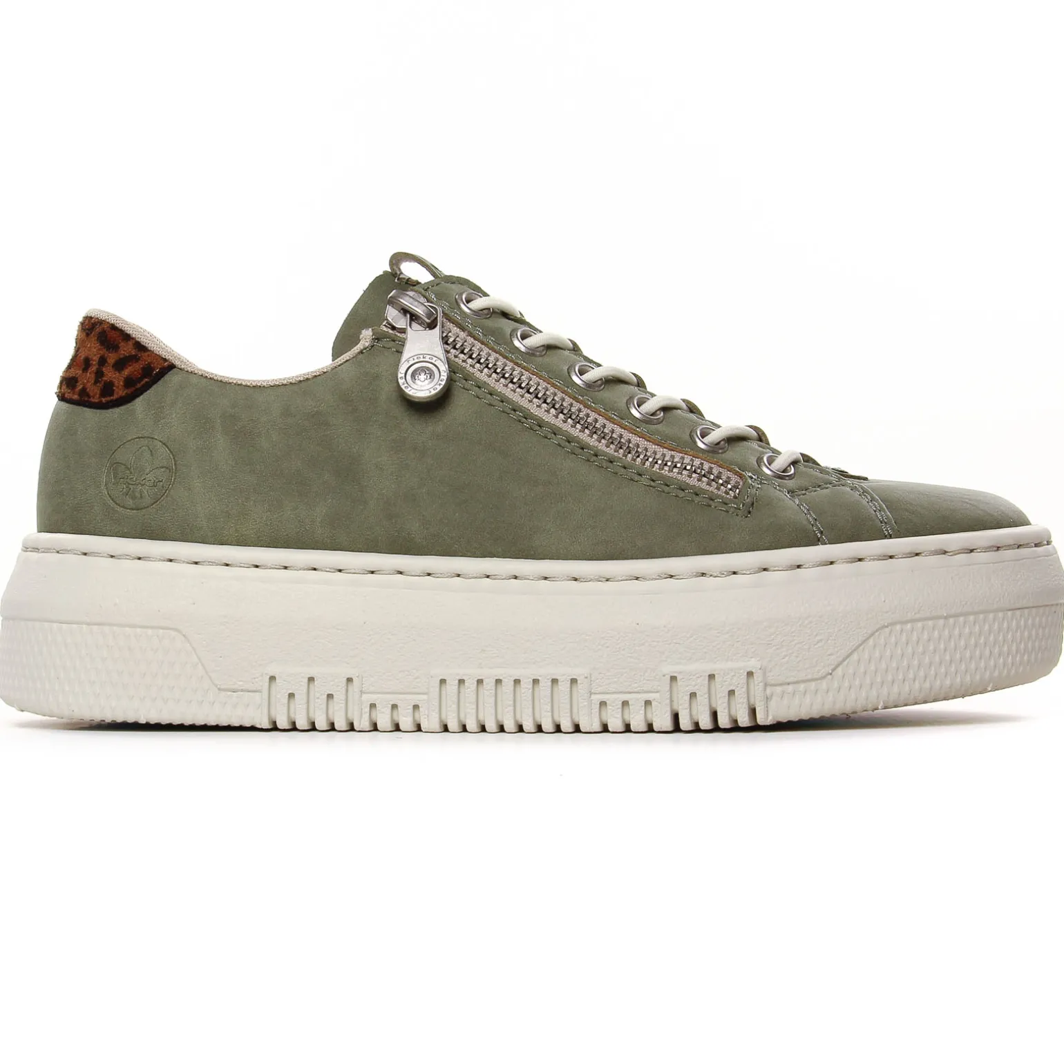 Tennis Plateforme Rieker M1952-52 Kaki Leop