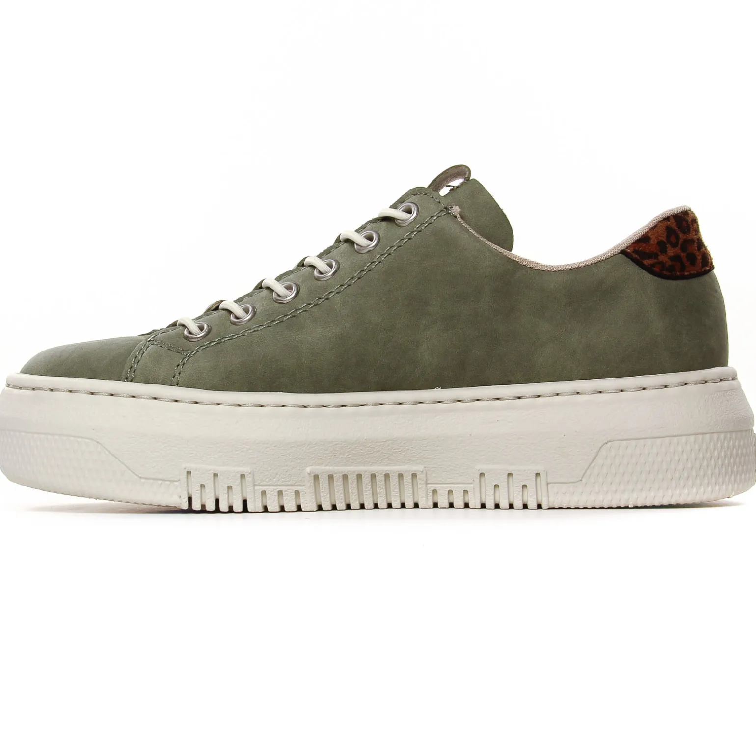 Tennis Plateforme Rieker M1952-52 Kaki Leop