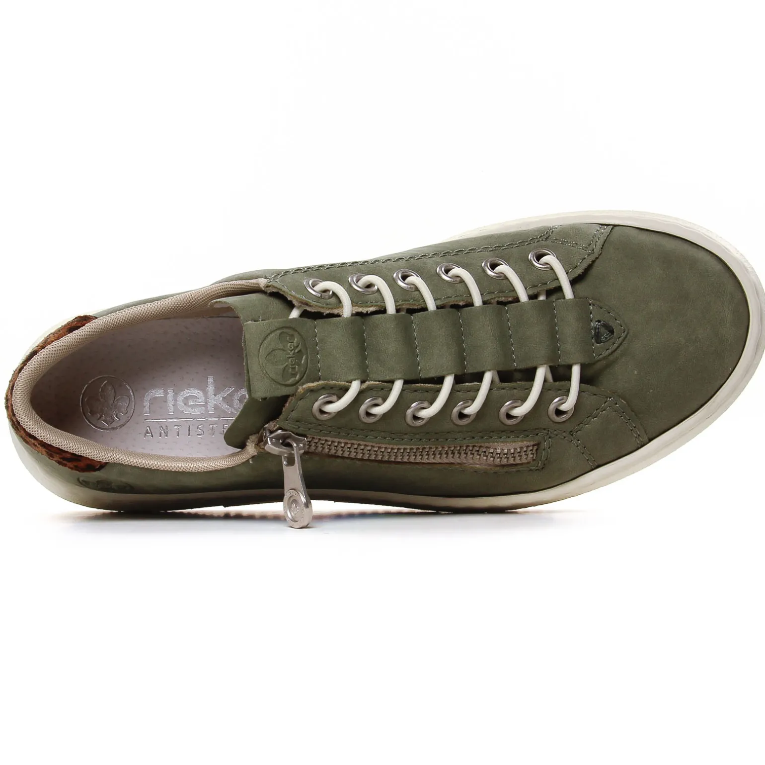 Tennis Plateforme Rieker M1952-52 Kaki Leop