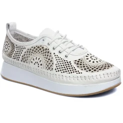 Tennis Plateforme Scarlatine Okapi Blanc