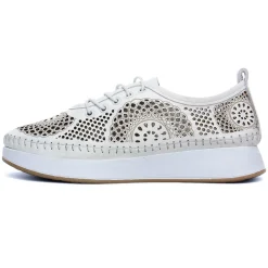 Tennis Plateforme Scarlatine Okapi Blanc