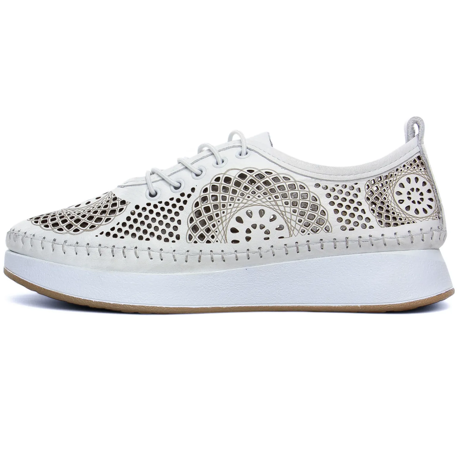 Tennis Plateforme Scarlatine Okapi Blanc