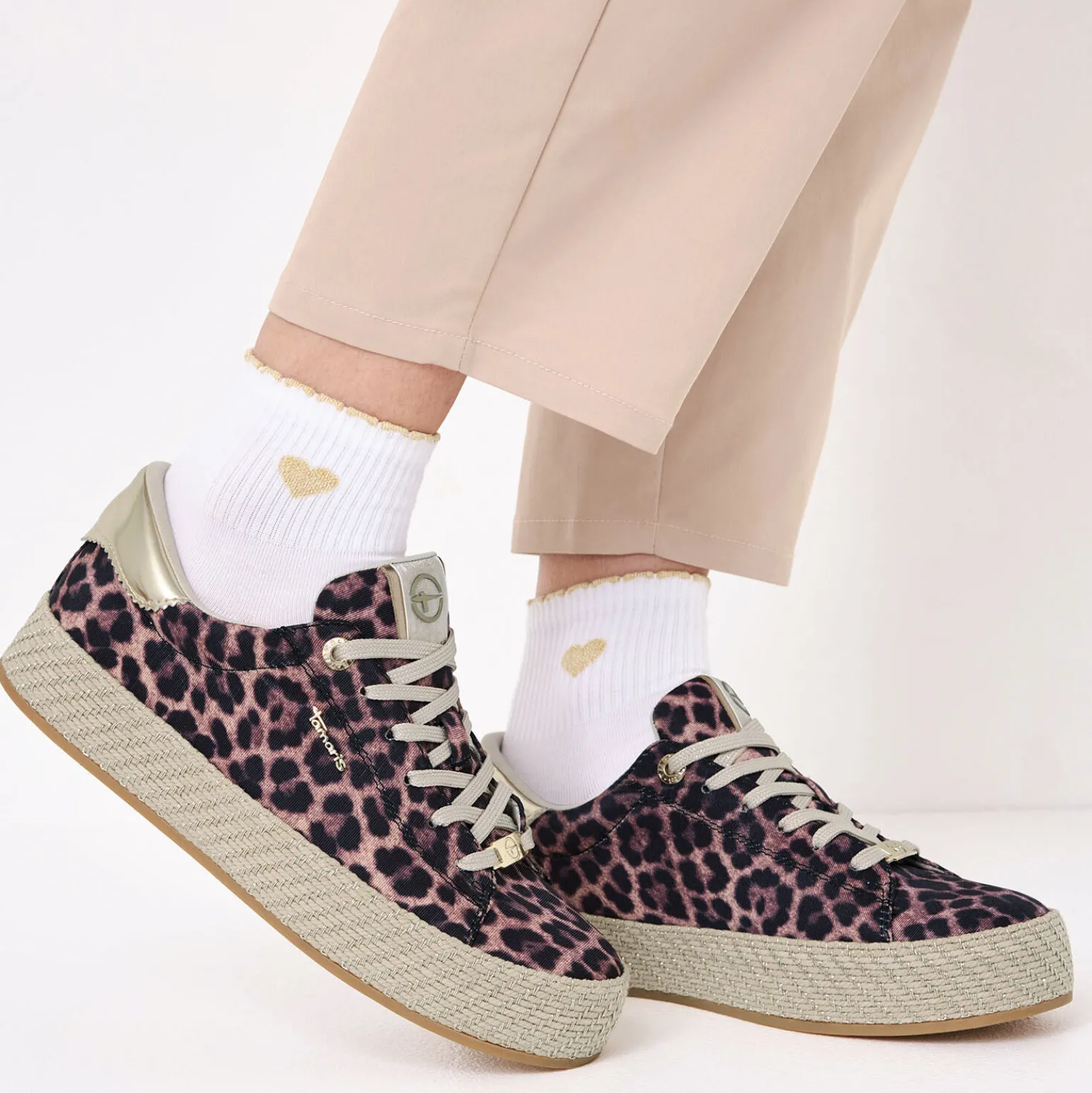 Tennis Plateforme Tamaris 23795 Leopard