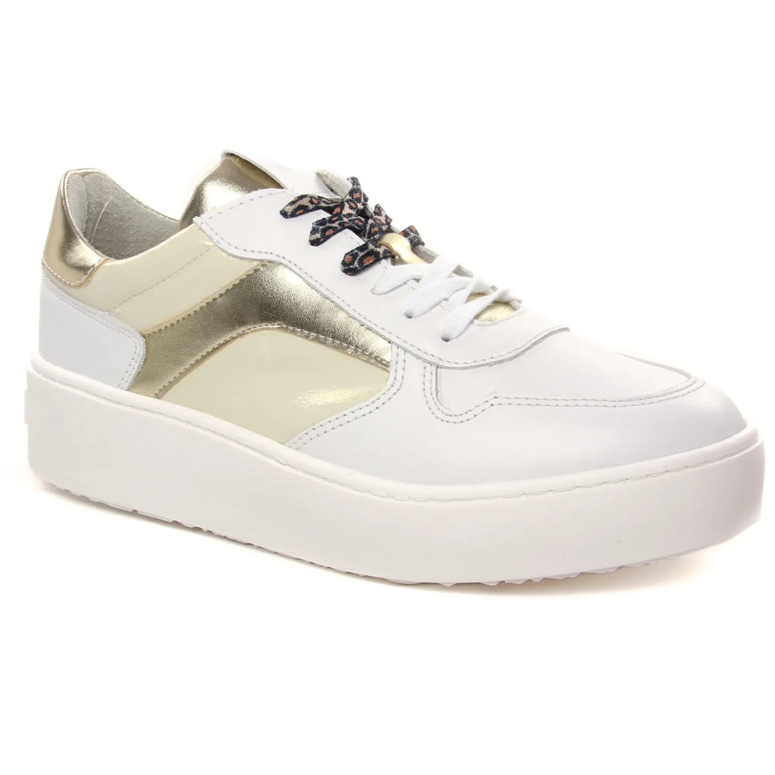 Tennis Plateforme Tamaris 23704 White Gold