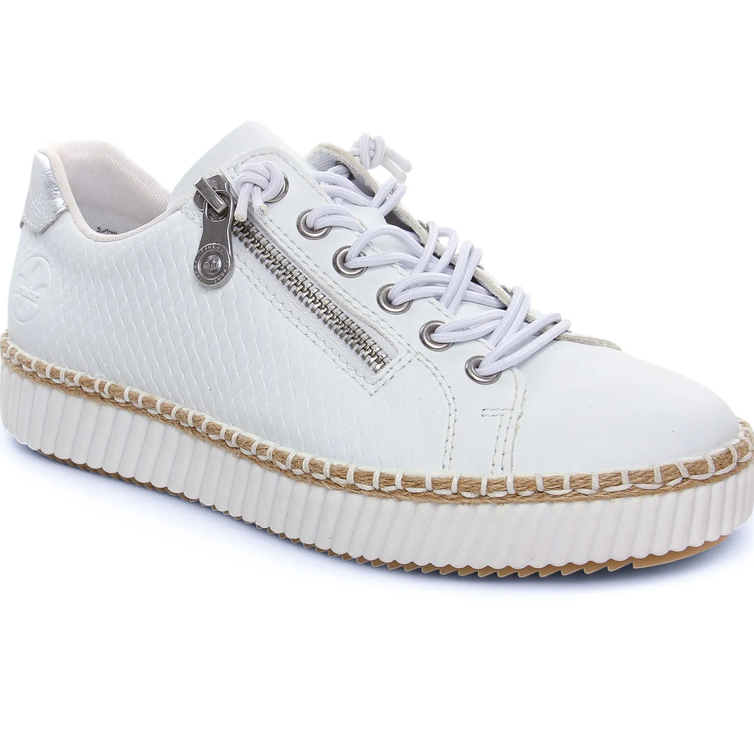 Tennis Rieker M2940-80 Weiss Silver