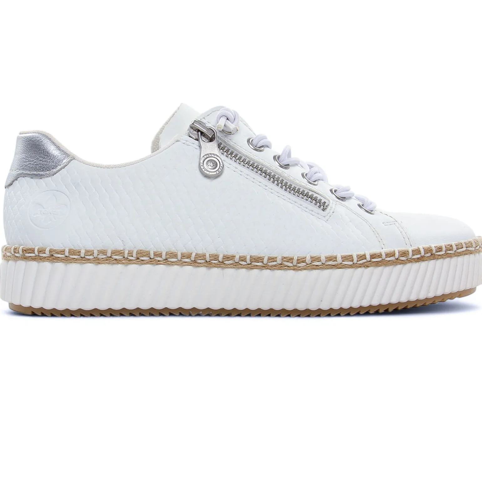 Tennis Rieker M2940-80 Weiss Silver